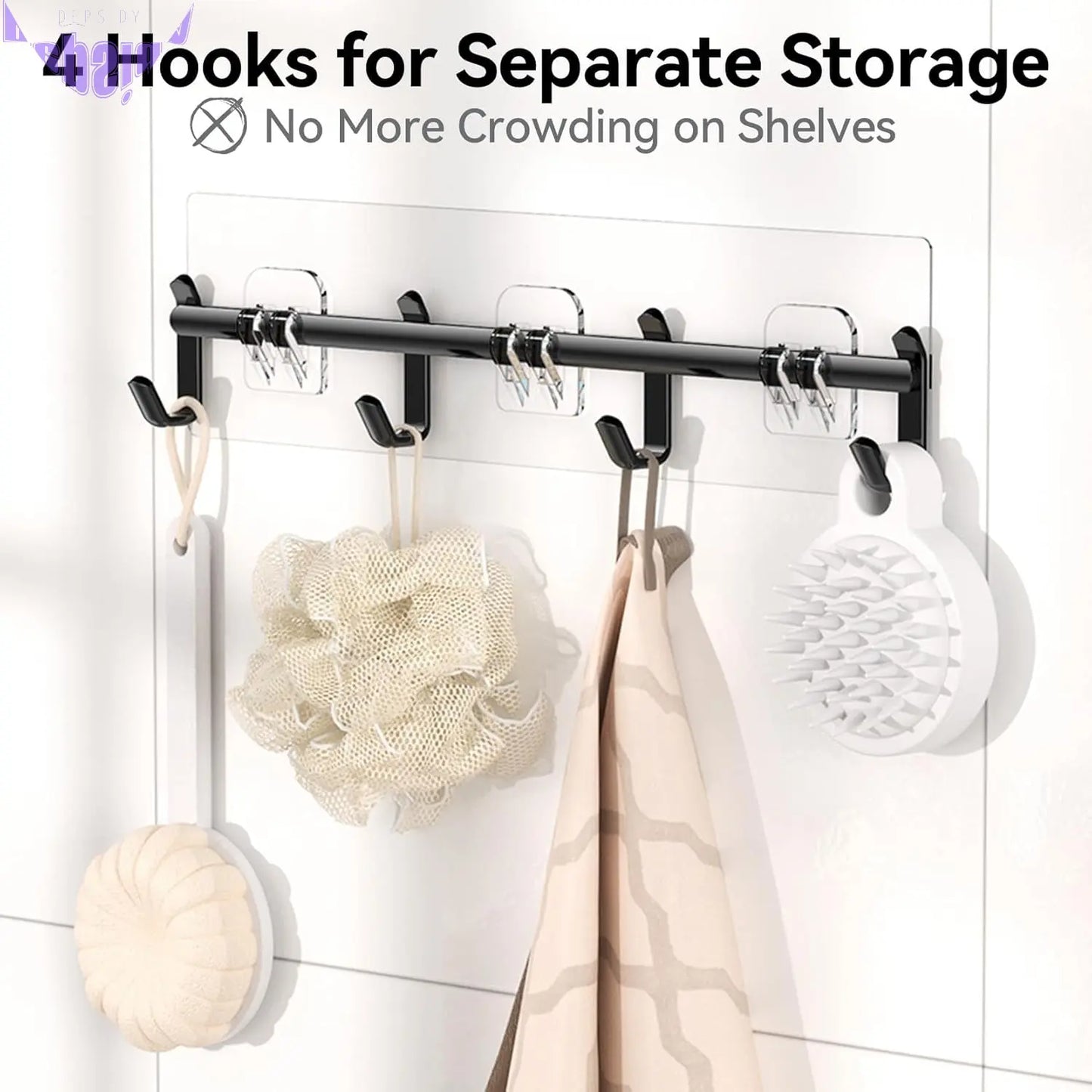Shower Caddy, 100% Rustproof Shower Shelves for inside Shower, No Drilling Bathroom Organizers and Storage, 6 Pack Large Capacity Bathroom Caddy for Kitchen & Home Decor
