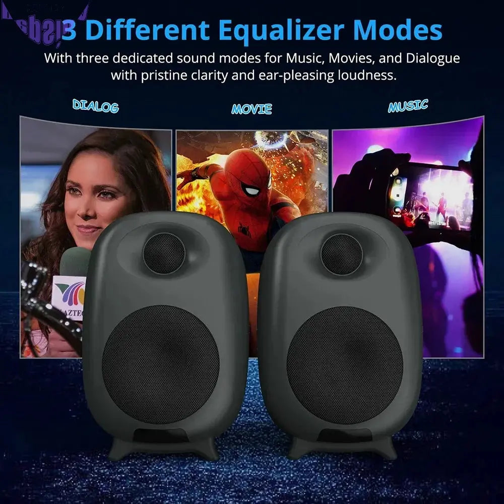60W Gaming Bluetooth Speaker Soundbar for PC & TV (Black)-3