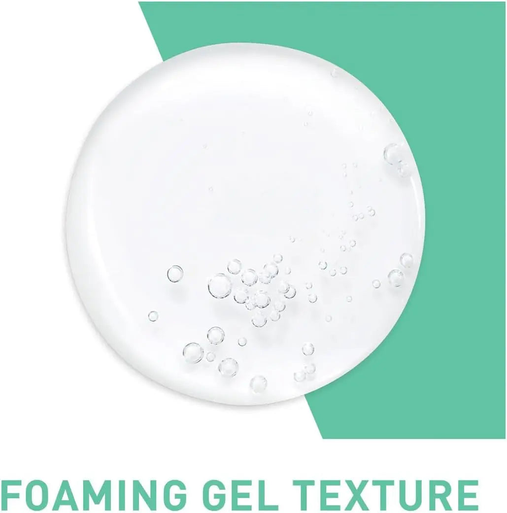 Revitalize Your Skin with CeraVe Foaming Cleanser Gel - 473ml for Normal to Oily Skin, Gentle Oil Control with Niacinamide & Ceramides, Fragrance-Free Formula
