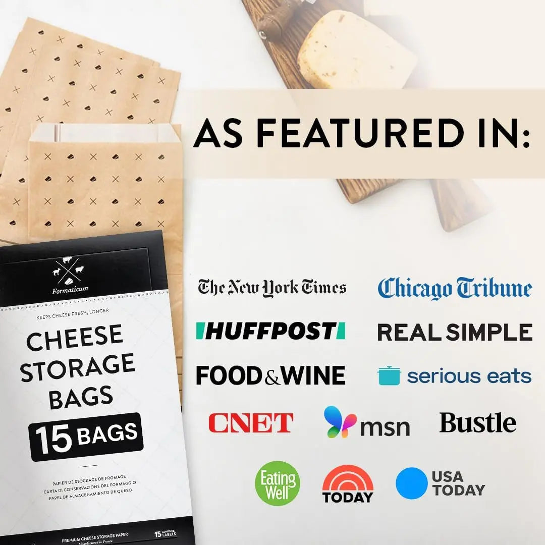 Cheese Storage Bags Cheese Bag 15 Bags Brown