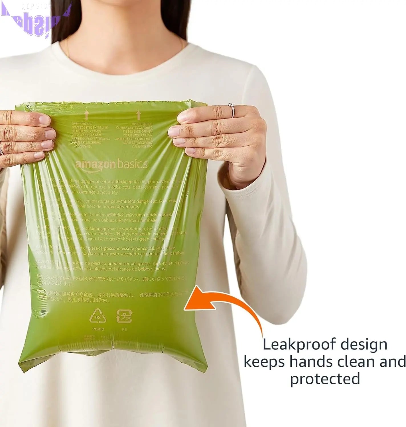 Dog Poop Bags with Dispenser and Leash Clip, 33.02 X 22.86 CM, Cucumber Scented - 270 Bags (18 Rolls)