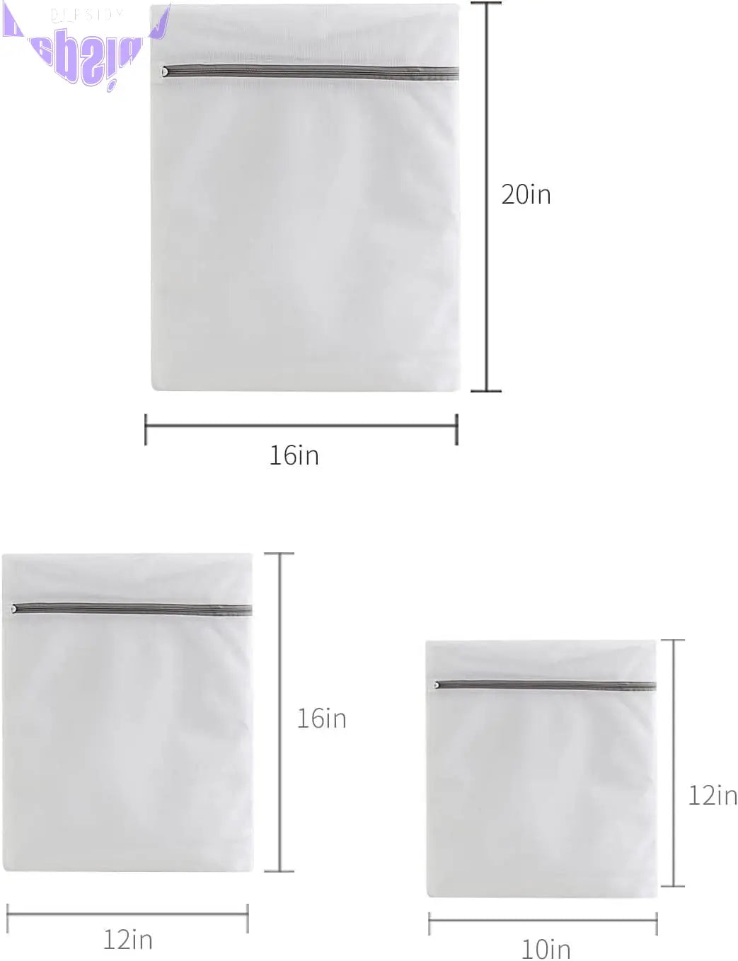 Lingerie Bags for Washing Delicates,Small Fine Mesh Laundry Bags,3Pcs(1 Large,1 Medium,1 Small)