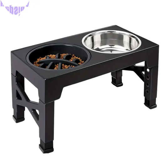 Dog Bowl Stand with 3 Bowls-0