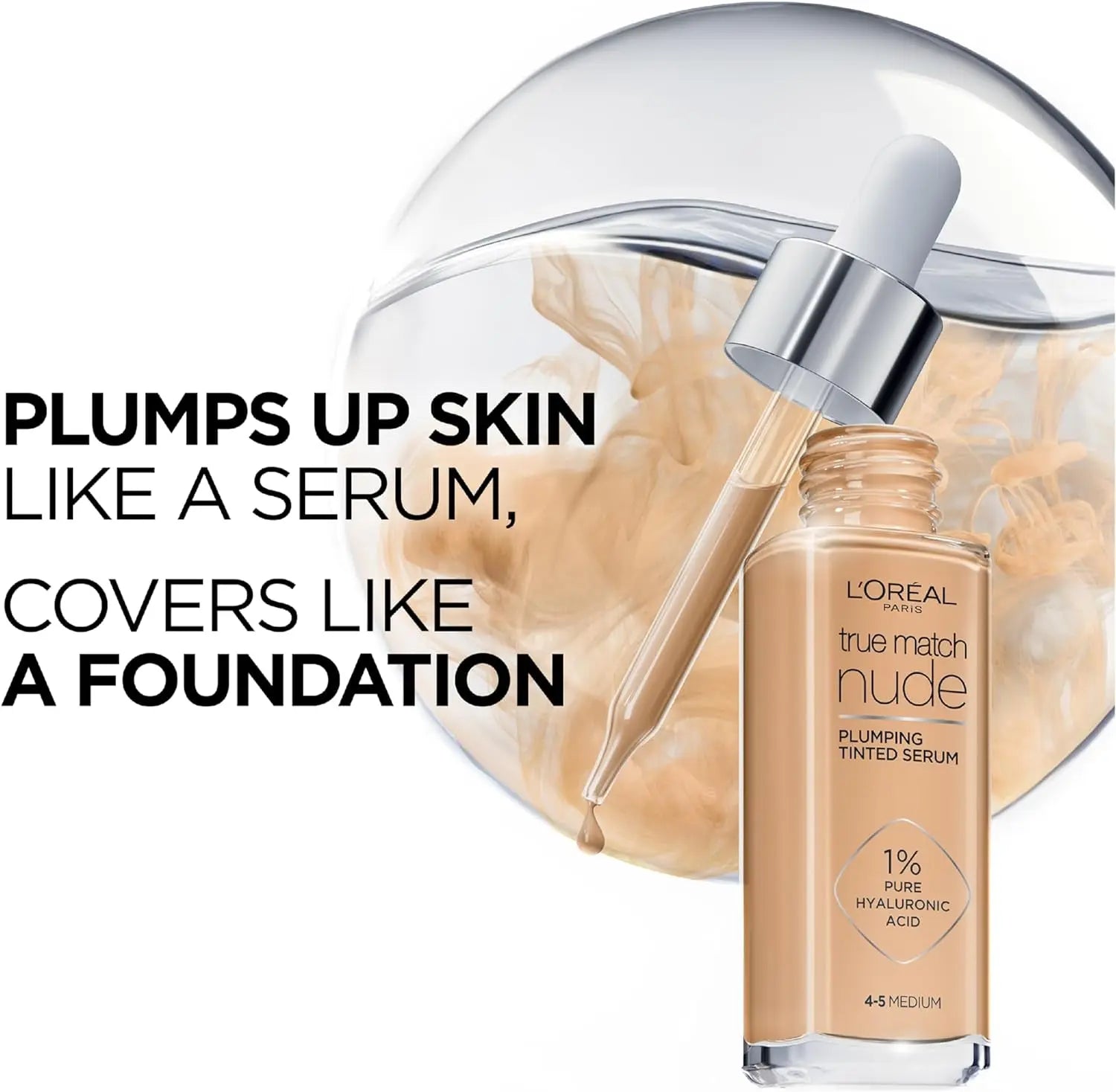 Illuminate Your Skin with L’Oréal Paris True Match Nude Plumping Tinted Serum - Tan-Deep 7-8