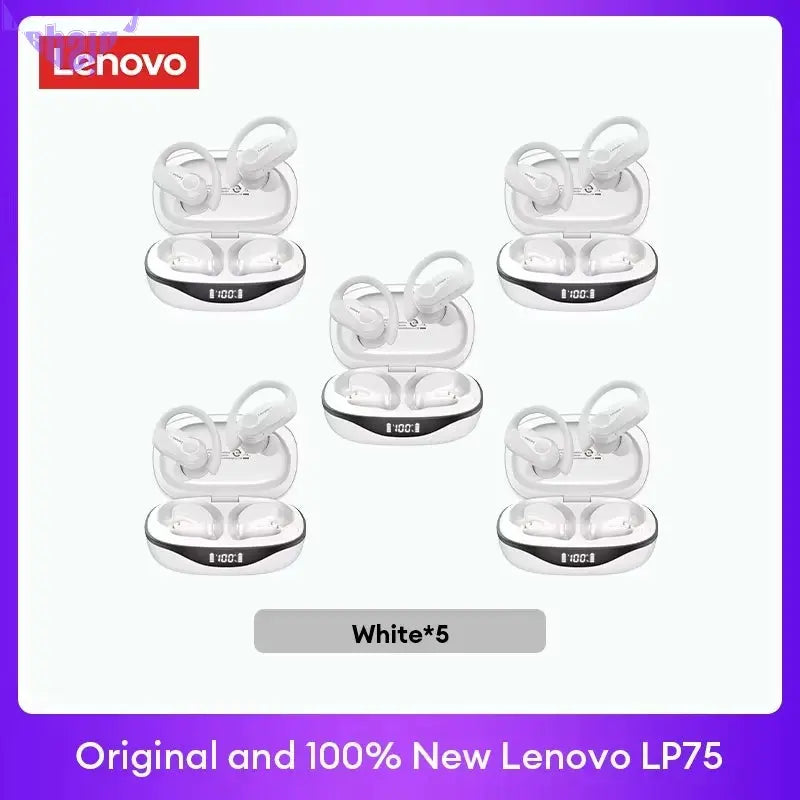 Original  LP75 TWS Bluetooth V5.3 Headphones Wireless LED Digital Display Earphones Noise Reduction Waterproof Headset New