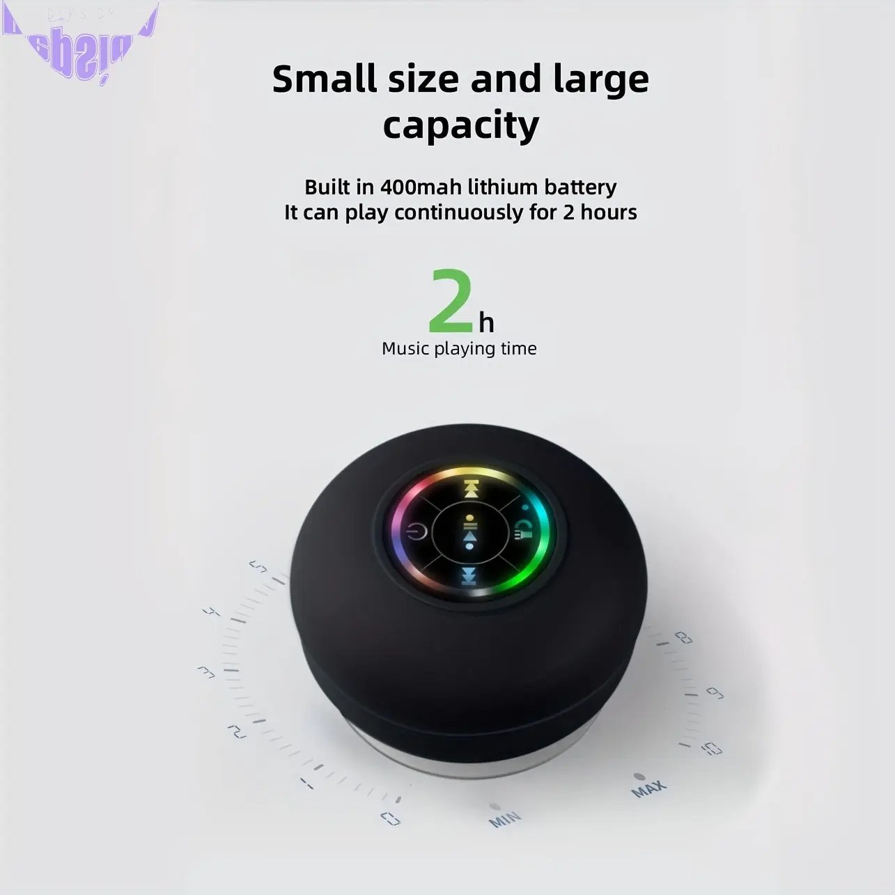 Portable Waterproof Wireless Speaker with Suction Cup-4