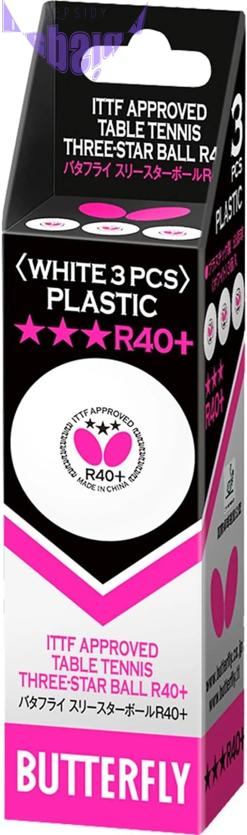 R40+ Table Tennis Balls — 40Mm White Ping Pong Ball — ITTF Certified Professional Table Tennis Ball — Poly Table Tennis Ball — 3 Pack, 6 Pack, or 12 Pack