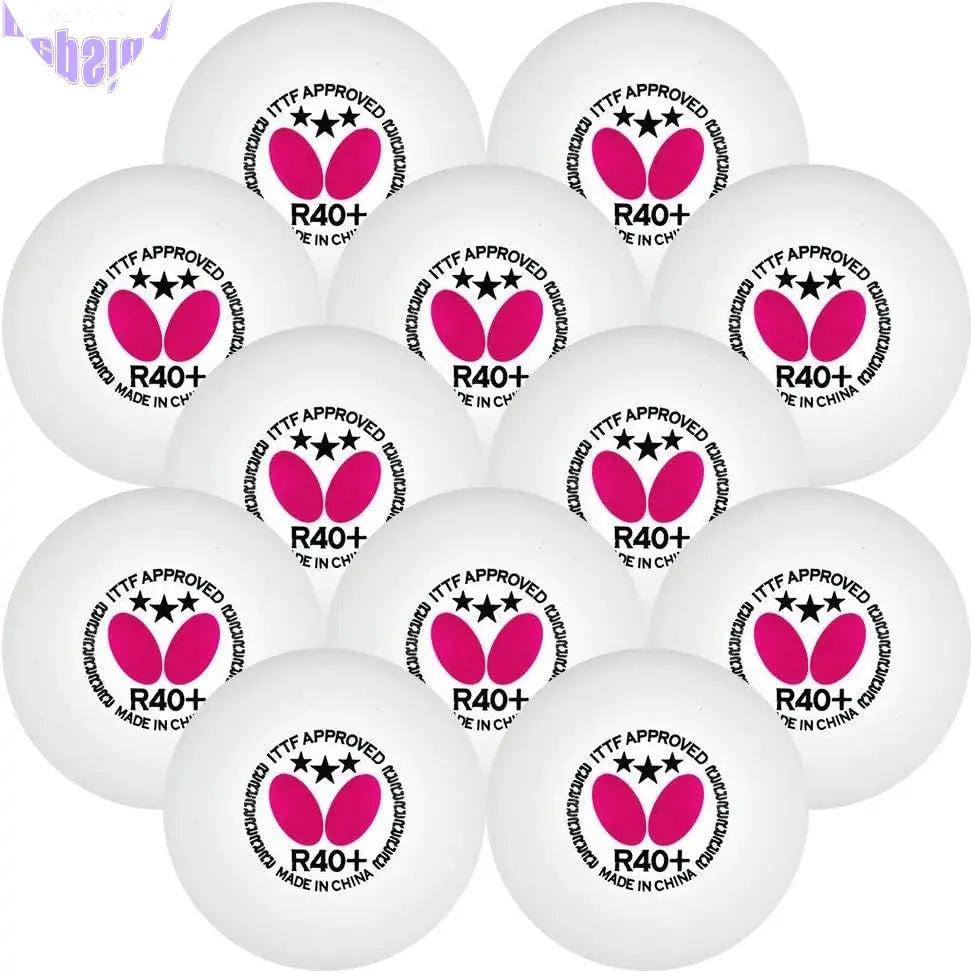 R40+ Table Tennis Balls — 40Mm White Ping Pong Ball — ITTF Certified Professional Table Tennis Ball — Poly Table Tennis Ball — 3 Pack, 6 Pack, or 12 Pack
