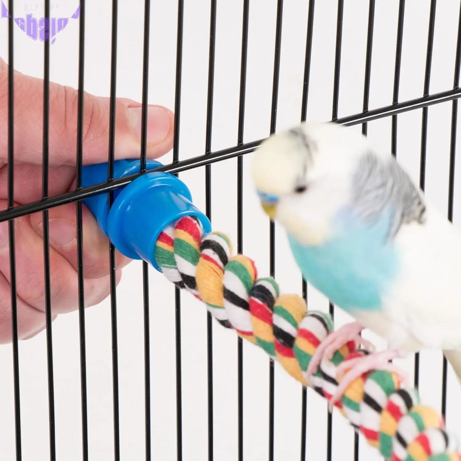 (PEN-005) Rope Perch - Small Bird - 21" X 5/8" Diameter