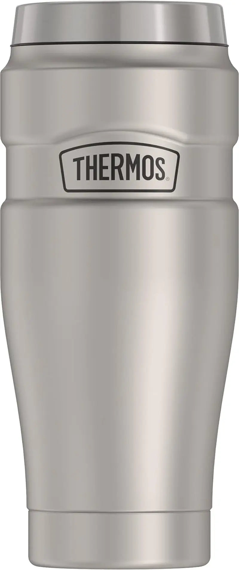 Stainless King Vacuum-Insulated Travel Tumbler, 16 Ounce, Matte Steel
