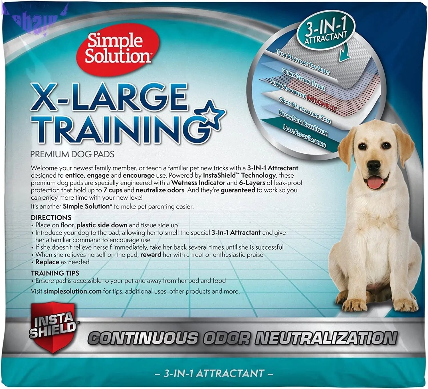 Training Pads, 71 X 76Cm, 50Pk