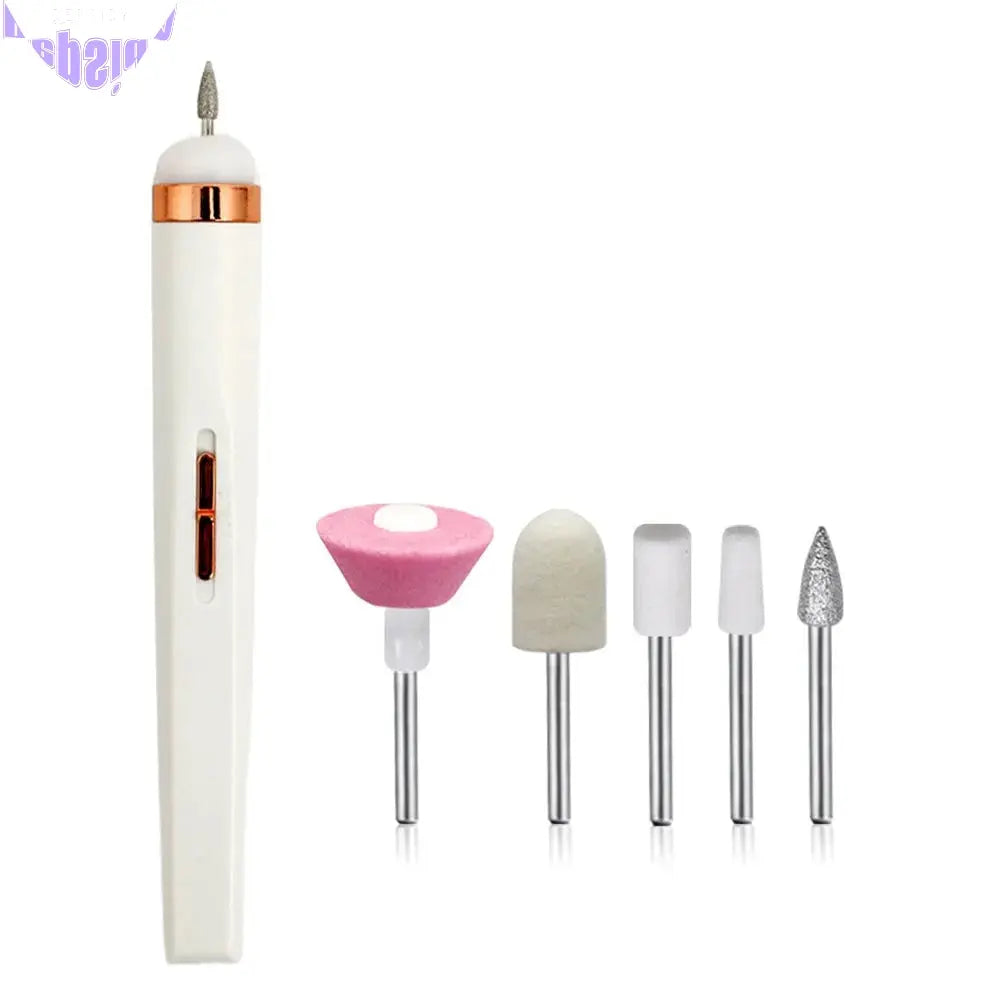 Vibe Geeks 5 IN 1 Electric Nail Drill Kit Full Manicure and Pedicure Tool - USB Rechargeable-5