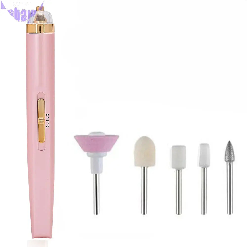 Vibe Geeks 5 IN 1 Electric Nail Drill Kit Full Manicure and Pedicure Tool - USB Rechargeable-6