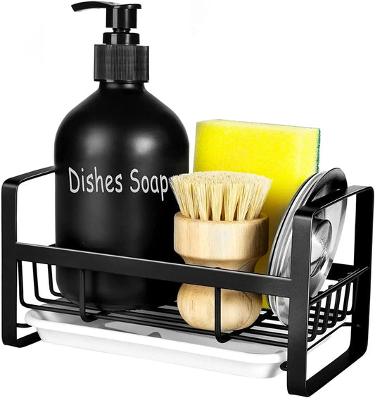 🎁Stainless Steel Kitchen Sink Caddy  Black (100% off) Depsidy