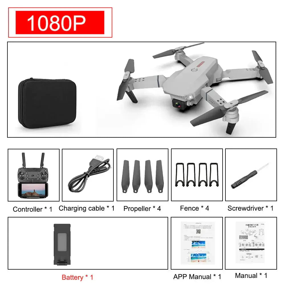 🎁 E88 Pro Foldable Quadcopter Drone (100% off) Deps
