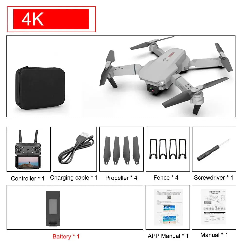 🎁 E88 Pro Foldable Quadcopter Drone (100% off) Deps