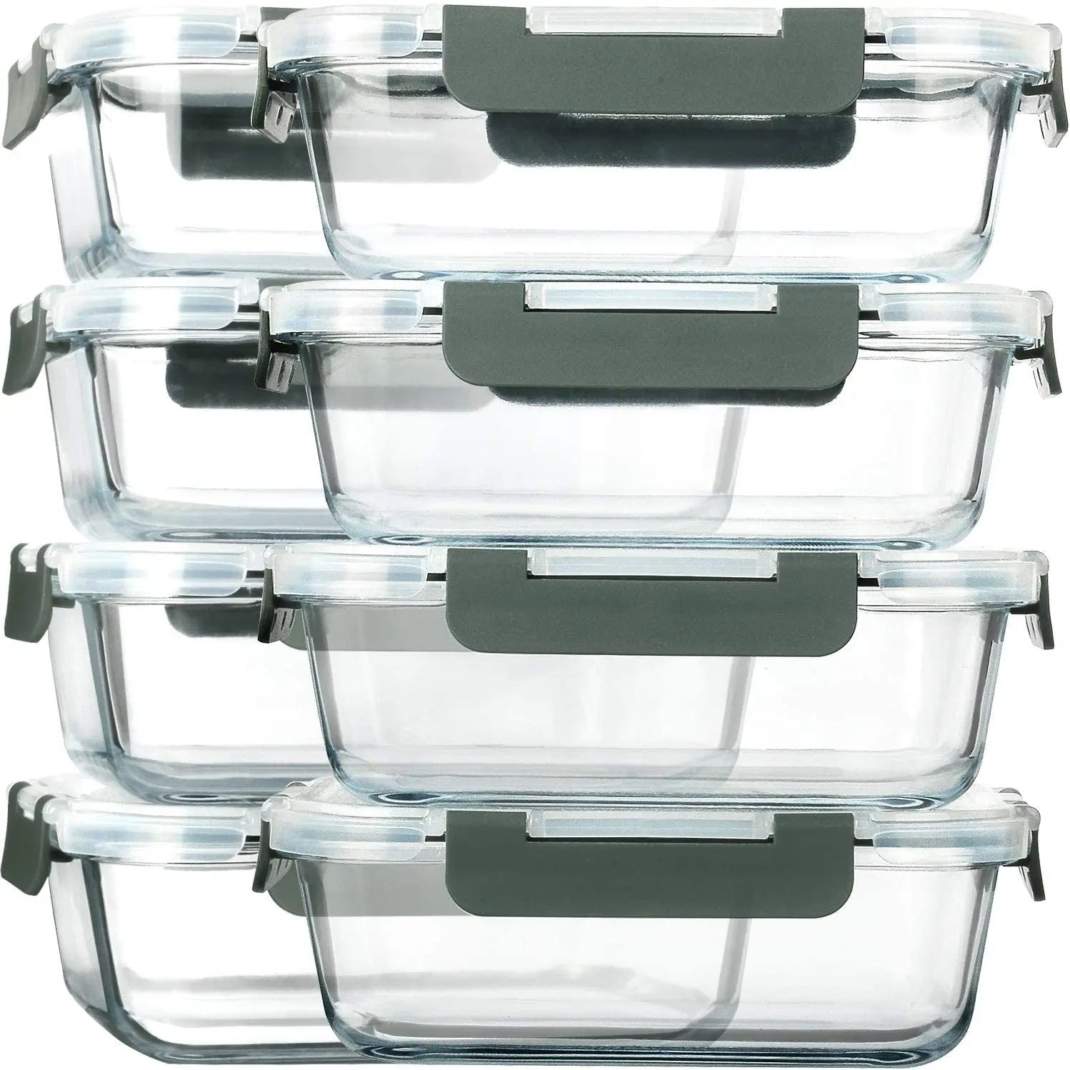 8 Packs 30 Oz Glass Meal Prep Containers Depsidy