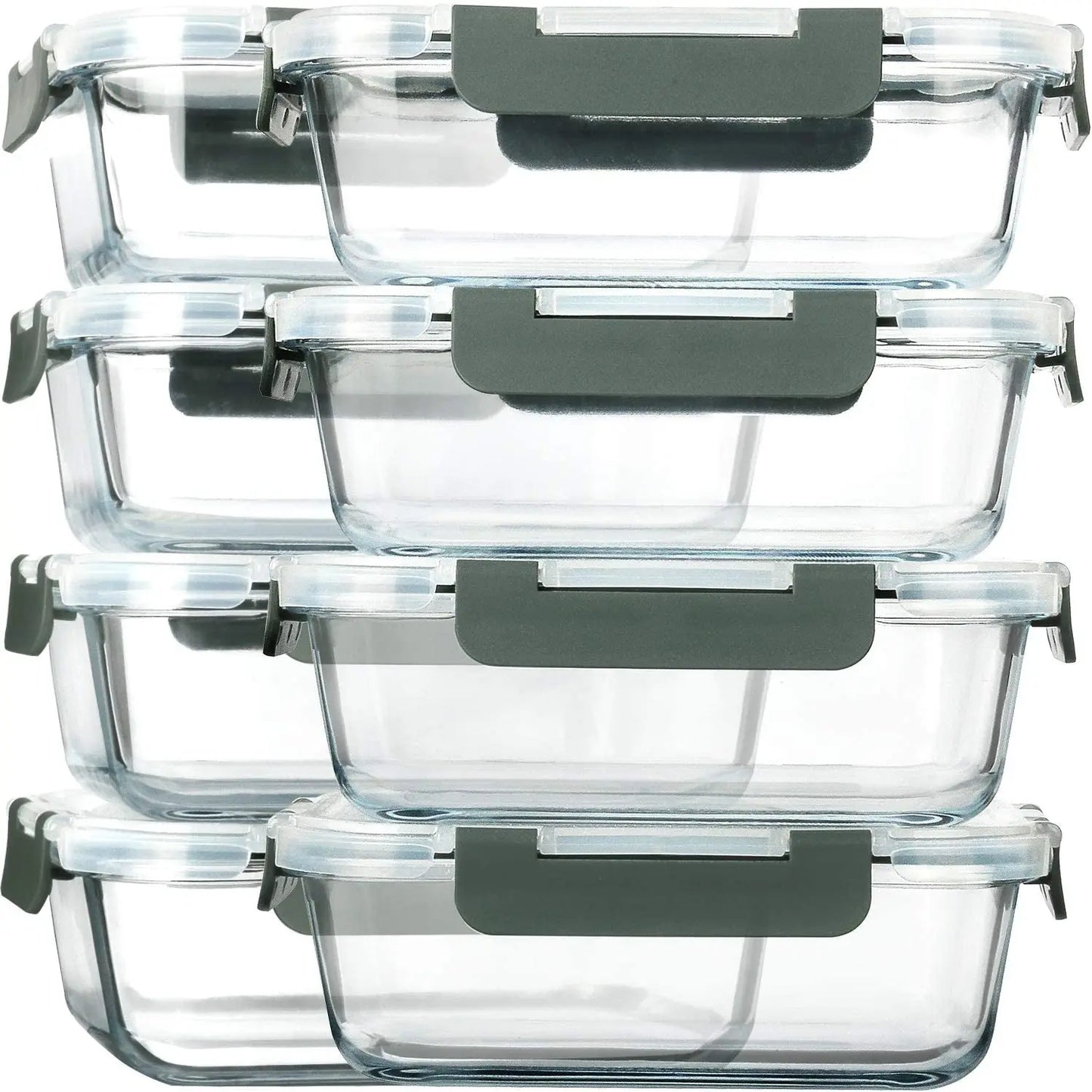 8 Packs 30 Oz Glass Meal Prep Containers Depsidy