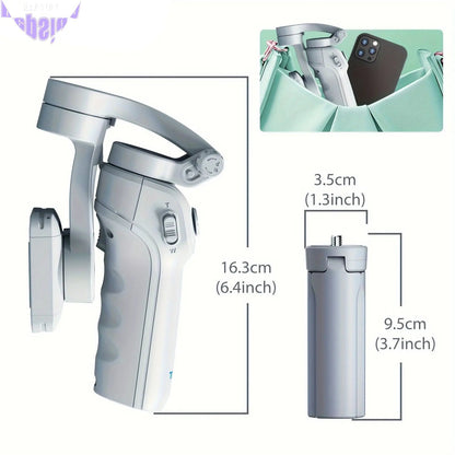 3-Axis Selfie Stick Stabilizer with LED & Face Tracking-1