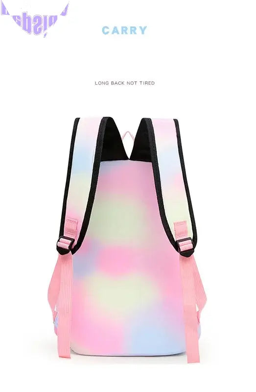 3 PCS Lilo & Stitch Colorful Backpack Set (Includes Lunch Bag)-2