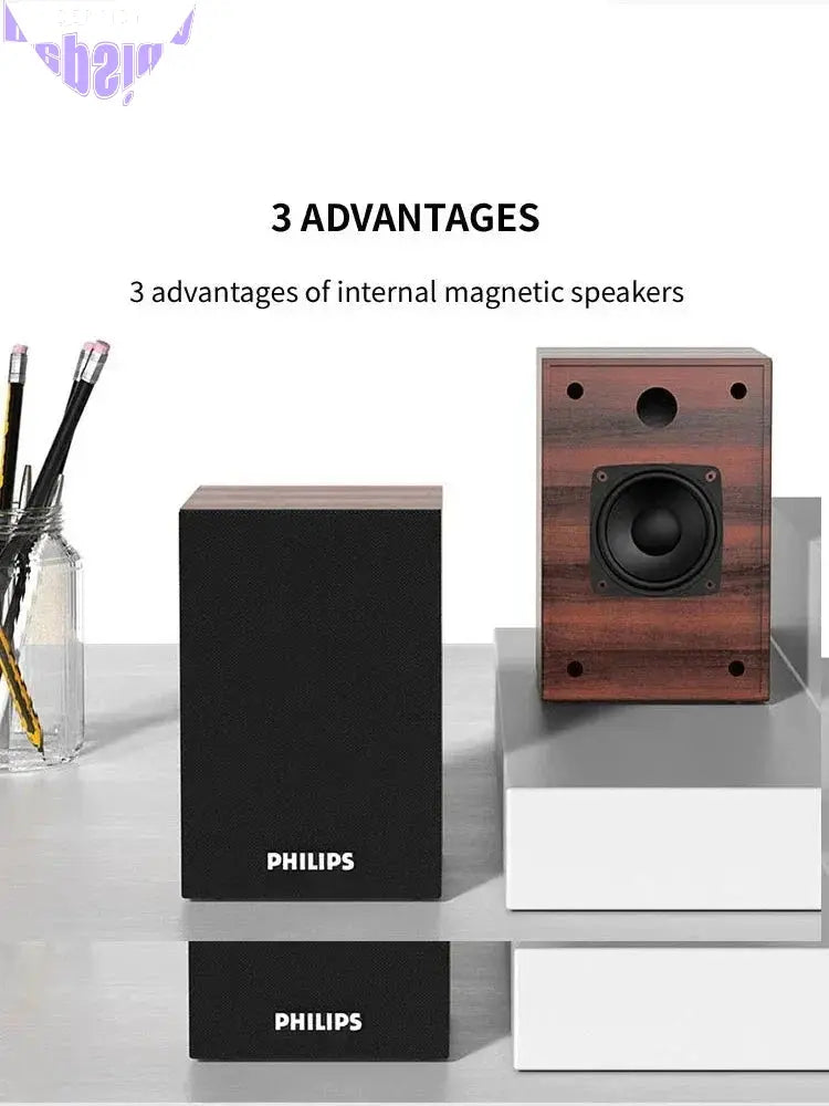 Bluetooth Speaker Surround Stereo Sound Wireless (Brown)-2