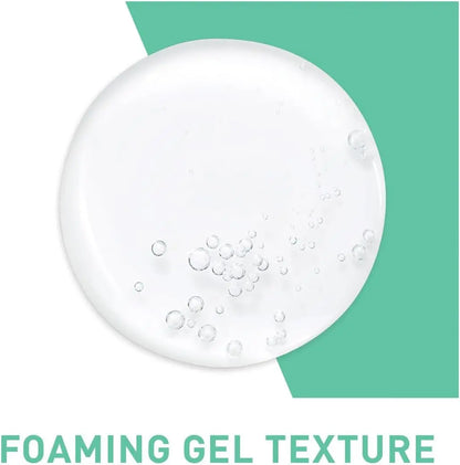 Revitalize Your Skin with CeraVe Foaming Cleanser Gel - 473ml for Normal to Oily Skin, Gentle Oil Control with Niacinamide & Ceramides, Fragrance-Free Formula