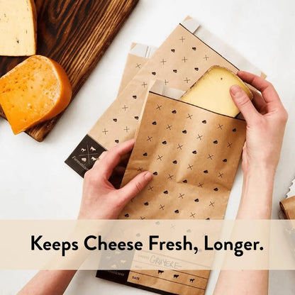 Cheese Storage Bags Cheese Bag 15 Bags Brown