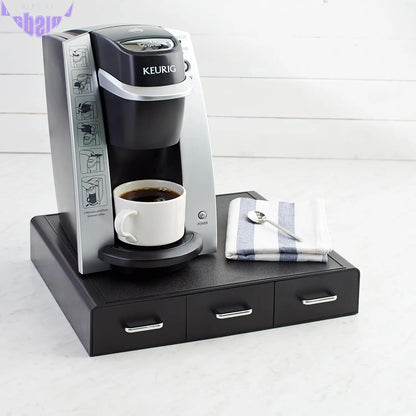 Coffee Pod Storage Drawer for K-Cup Pods, 36 Pod Capacity, Black