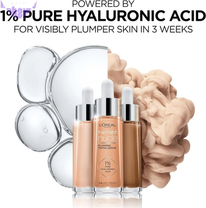 Illuminate Your Skin with L’Oréal Paris True Match Nude Plumping Tinted Serum - Tan-Deep 7-8