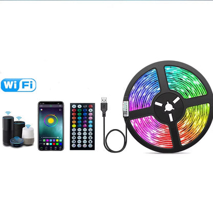 LED Strip Lights RGB 3535 ,5V 1M-30M,16 Million Colors, RGB , Led Strip Lighting Music Sync, Color Changing for Party Home