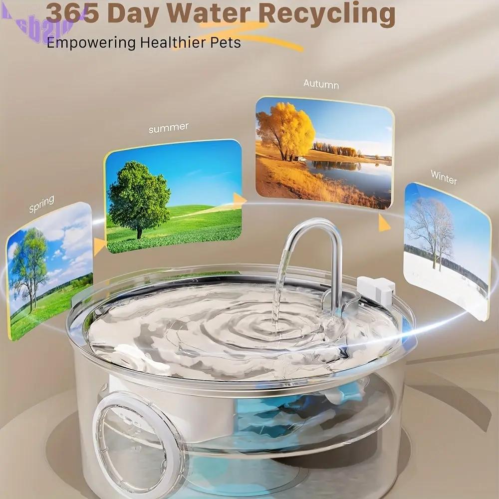 Pet Feeder Dog Water Fountain Stainless Steel-3