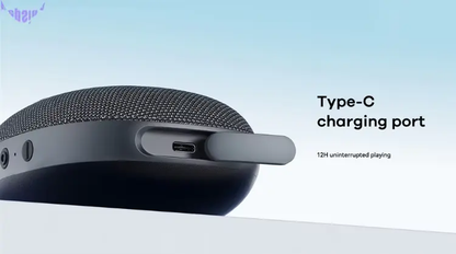 Portable Bluetooth Speaker Outdoor Waterproof (Black)-2