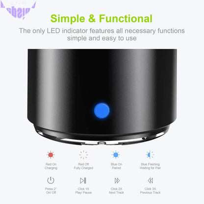 Pro Mini Bluetooth Speaker with Custom Bass Radiator-3