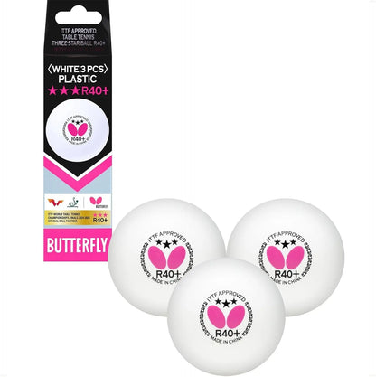 R40+ Table Tennis Balls — 40Mm White Ping Pong Ball — ITTF Certified Professional Table Tennis Ball — Poly Table Tennis Ball — 3 Pack, 6 Pack, or 12 Pack