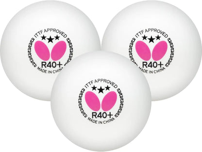 R40+ Table Tennis Balls — 40Mm White Ping Pong Ball — ITTF Certified Professional Table Tennis Ball — Poly Table Tennis Ball — 3 Pack, 6 Pack, or 12 Pack