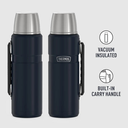 Stainless King Vacuum-Insulated Beverage Bottle, 40 Ounce, Midnight Blue
