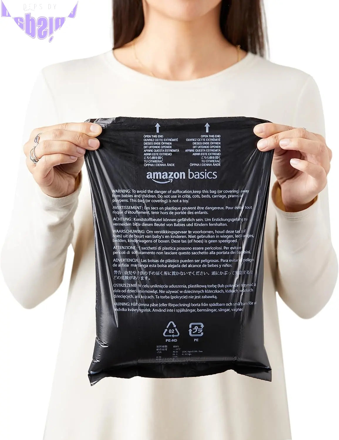Unscented Standard Dog Poop Bags with Dispenser and Leash Clip, 33.02 X 22.86 CM, Black - 20 Rolls (300 Bags)